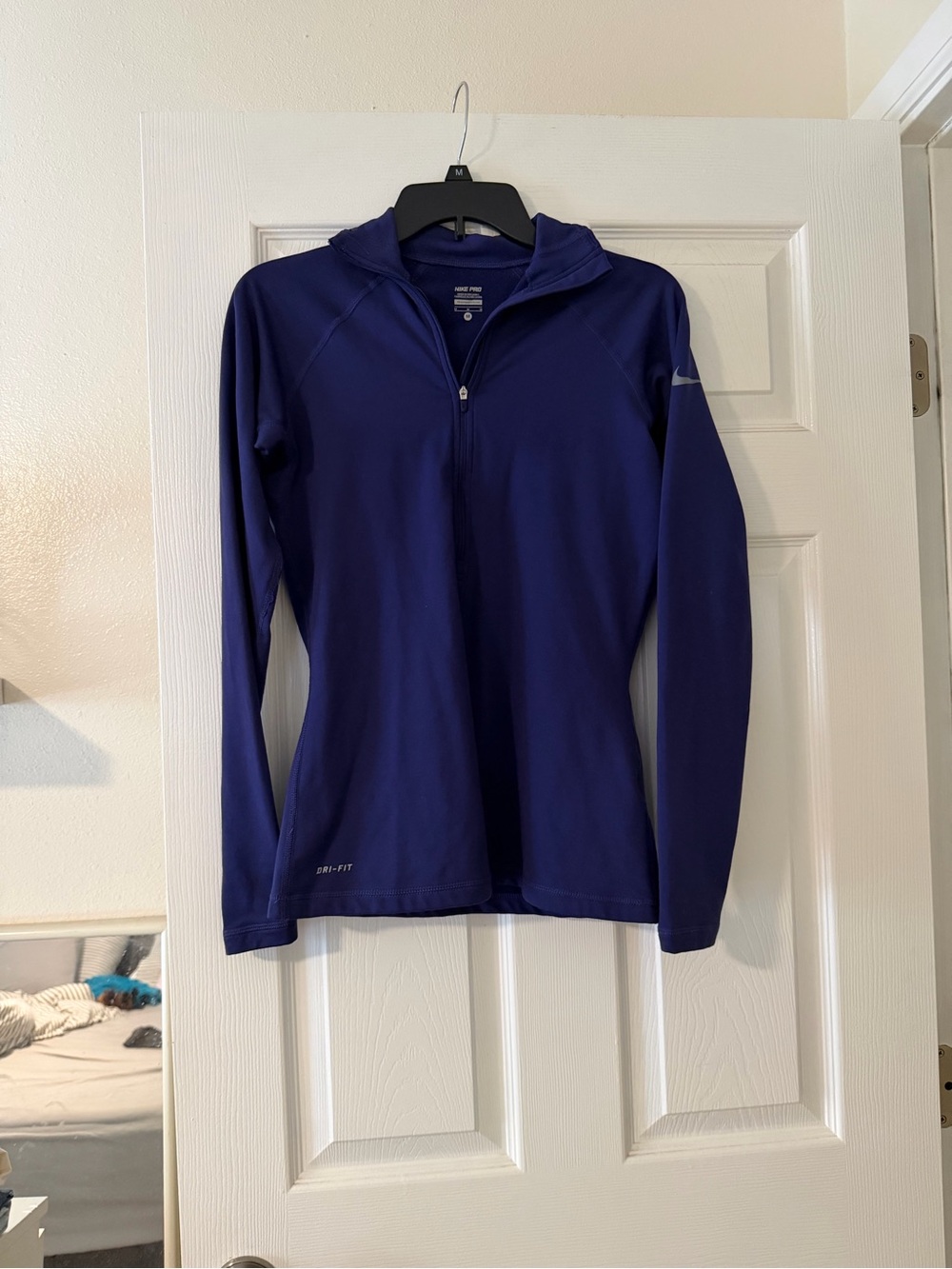 Nike Women's Deep Purple Dri-FIT Half-Zip Turtleneck Sweater